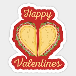 Heart Taco Sticker